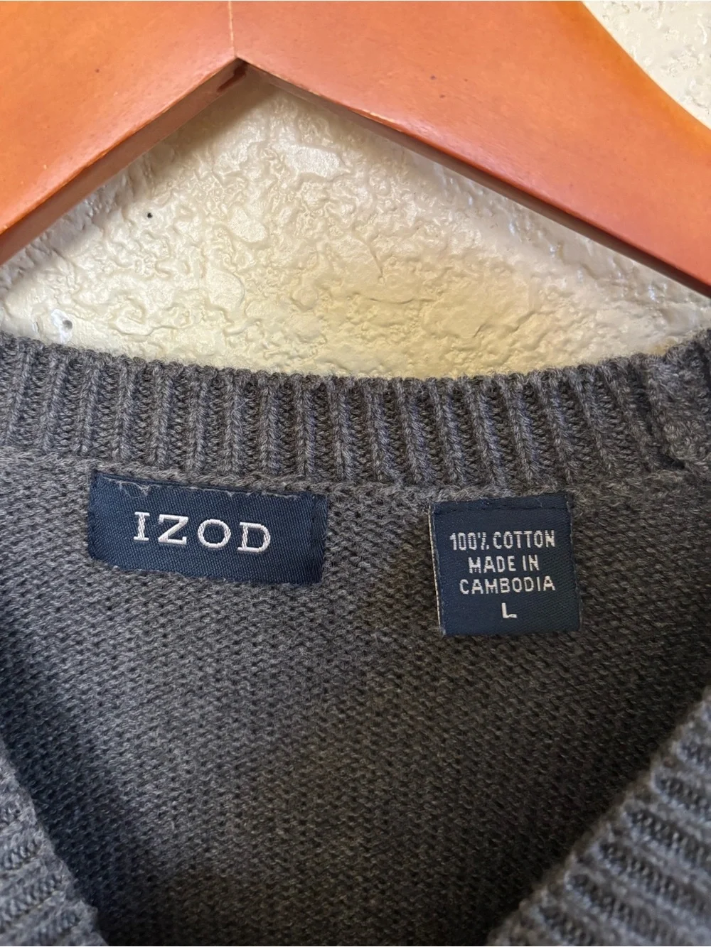 Vintage Grey Izod Sweater